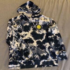 Brooklyn Cloth Blue and White Tie-Dye Hoodie